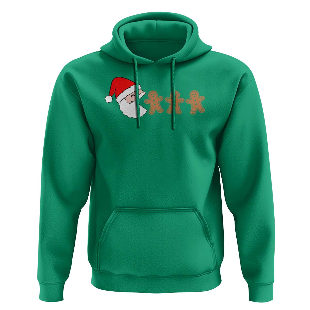Funny Christmas Hoodie Santa Eating Gingerbread Men Gamer Men Women Kids