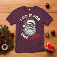 Funny Christmas T Shirt Santa I Do It For The Ho's - Wonder Print Shop
