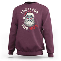 Funny Christmas Sweatshirt Santa I Do It For The Ho's - Wonder Print Shop