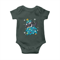 Christmas Penguin Baby Onesie Funny Animals Xmas Tree Lights Boys Kids