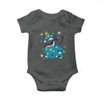 Christmas Penguin Baby Onesie Funny Animals Xmas Tree Lights Boys Kids