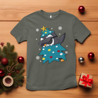 Christmas Penguin T Shirt Funny Animals Xmas Tree Lights Boys Kids - Wonder Print Shop