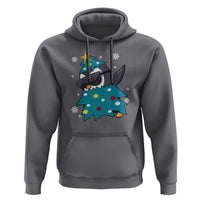 Christmas Penguin Hoodie Funny Animals Xmas Tree Lights Boys Kids