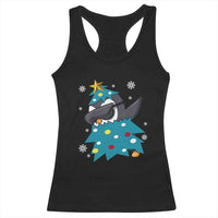 Christmas Penguin Racerback Tank Top Funny Animals Xmas Tree Lights Boys Kids