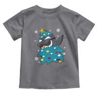 Christmas Penguin Toddler T Shirt Funny Animals Xmas Tree Lights Boys Kids
