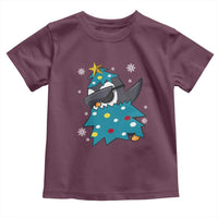 Christmas Penguin Toddler T Shirt Funny Animals Xmas Tree Lights Boys Kids
