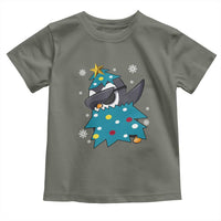 Christmas Penguin Toddler T Shirt Funny Animals Xmas Tree Lights Boys Kids