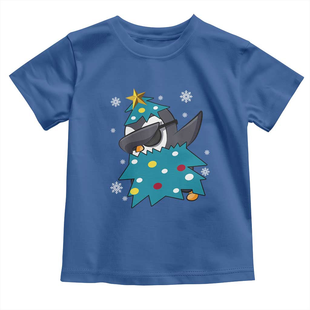 Christmas Penguin Toddler T Shirt Funny Animals Xmas Tree Lights Boys Kids