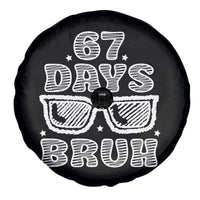 Bruh 67 Days of School Spare Tire Cover Funny Six Seven 6 7 Teen Gen Z Alpha Meme Teacher - Wonder Print Shop