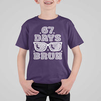 Bruh 67 Days of School T Shirt For Kid Funny Six Seven 6 7 Teen Gen Z Alpha Meme Teacher - Wonder Print Shop