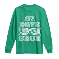 Bruh 67 Days of School Long Sleeve Shirt Funny Six Seven 6 7 Teen Gen Z Alpha Meme Teacher - Wonder Print Shop