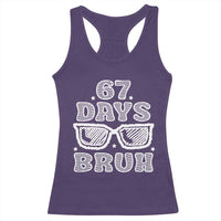 Bruh 67 Days of School Racerback Tank Top Funny Six Seven 6 7 Teen Gen Z Alpha Meme Teacher - Wonder Print Shop