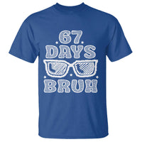 Bruh 67 Days of School T Shirt Funny Six Seven 6 7 Teen Gen Z Alpha Meme Teacher - Wonder Print Shop