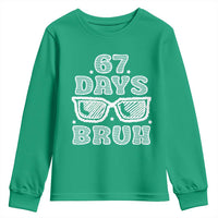 Bruh 67 Days of School Youth Sweatshirt Funny Six Seven 6 7 Teen Gen Z Alpha Meme Teacher - Wonder Print Shop