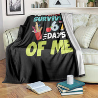 My Teacher Survived 67 Days Of Me Throw Blanket Funny Six Seven Teen Gen Z Alpha Meme - Wonder Print Shop