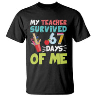My Teacher Survived 67 Days Of Me T Shirt Funny Six Seven Teen Gen Z Alpha Meme - Wonder Print Shop