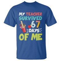 My Teacher Survived 67 Days Of Me T Shirt Funny Six Seven Teen Gen Z Alpha Meme - Wonder Print Shop