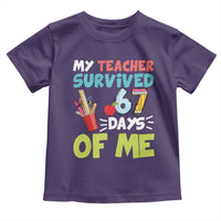 My Teacher Survived 67 Days Of Me Toddler T Shirt Funny Six Seven Teen Gen Z Alpha Meme - Wonder Print Shop