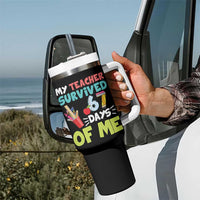 My Teacher Survived 67 Days Of Me Tumbler With Handle Funny Six Seven Teen Gen Z Alpha Meme - Wonder Print Shop