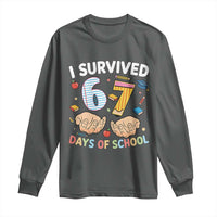 I Survived 67 Days of School Funny Six Seven Meme Long Sleeve Shirt - Wonder Print Shop