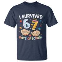 I Survived 67 Days of School Funny Six Seven Meme T Shirt - Wonder Print Shop