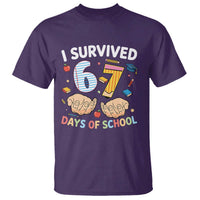 I Survived 67 Days of School Funny Six Seven Meme T Shirt - Wonder Print Shop