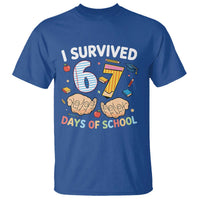 I Survived 67 Days of School Funny Six Seven Meme T Shirt - Wonder Print Shop