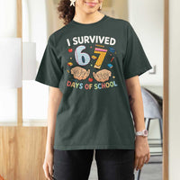 I Survived 67 Days of School Funny Six Seven Meme T Shirt For Women - Wonder Print Shop