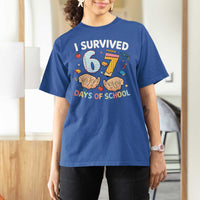 I Survived 67 Days of School Funny Six Seven Meme T Shirt For Women - Wonder Print Shop
