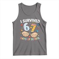 I Survived 67 Days of School Funny Six Seven Meme Tank Top - Wonder Print Shop