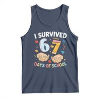 I Survived 67 Days of School Funny Six Seven Meme Tank Top - Wonder Print Shop