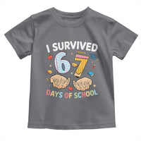 I Survived 67 Days of School Funny Six Seven Meme Toddler T Shirt - Wonder Print Shop