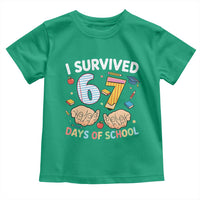 I Survived 67 Days of School Funny Six Seven Meme Toddler T Shirt - Wonder Print Shop