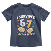 I Survived 67 Days of School Funny Six Seven Meme Toddler T Shirt - Wonder Print Shop