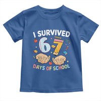 I Survived 67 Days of School Funny Six Seven Meme Toddler T Shirt - Wonder Print Shop