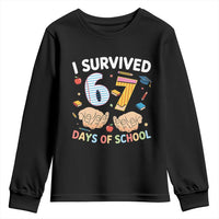 I Survived 67 Days of School Funny Six Seven Meme Youth Sweatshirt - Wonder Print Shop