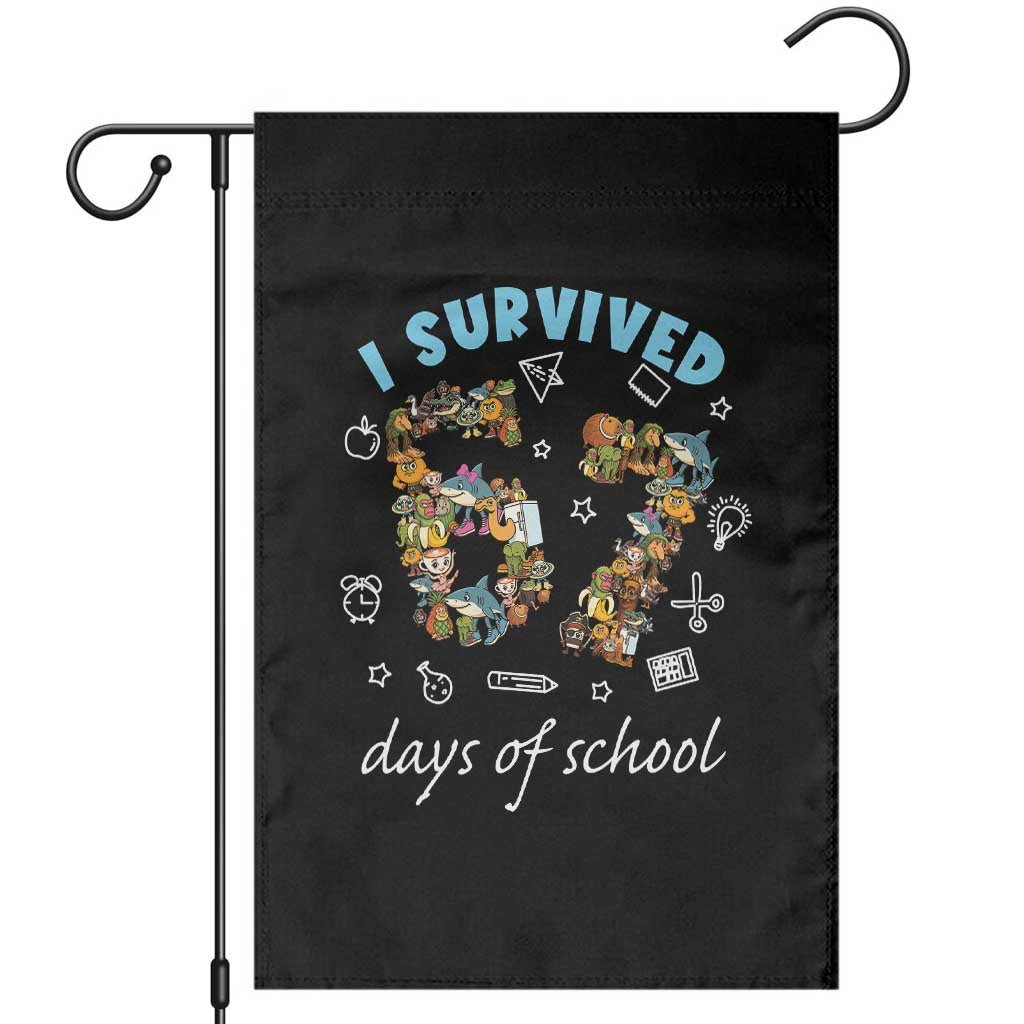 I Survived 67 Days of School Funny Six Seven Italian Brainrot Garden Flag - Wonder Print Shop