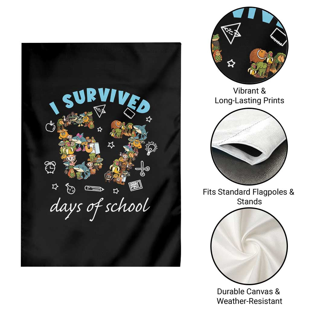 I Survived 67 Days of School Funny Six Seven Italian Brainrot Garden Flag - Wonder Print Shop
