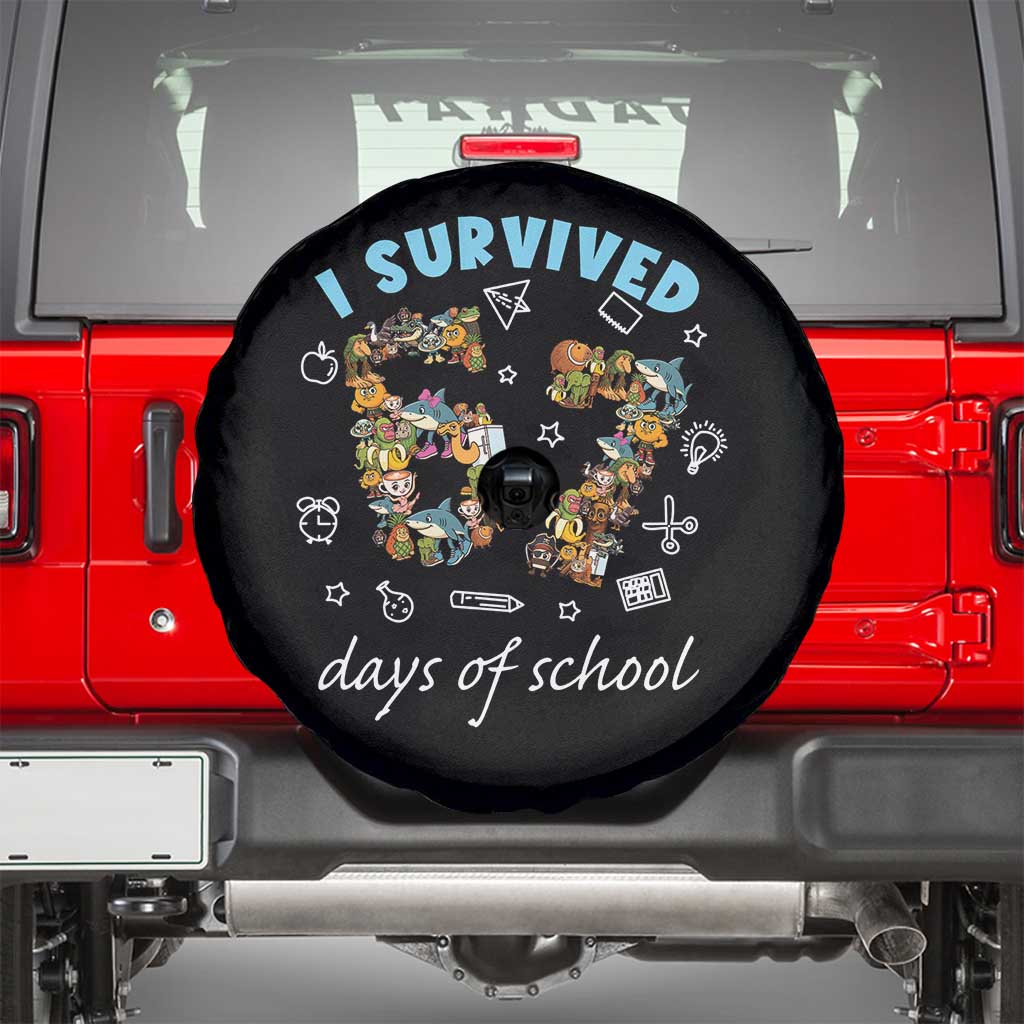 I Survived 67 Days of School Funny Six Seven Italian Brainrot Spare Tire Cover - Wonder Print Shop