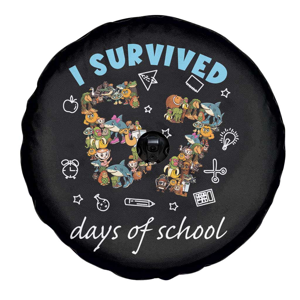 I Survived 67 Days of School Funny Six Seven Italian Brainrot Spare Tire Cover - Wonder Print Shop