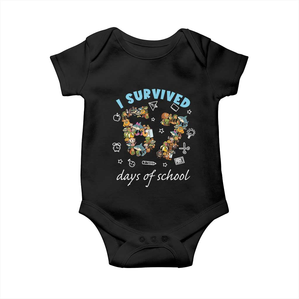I Survived 67 Days of School Funny Six Seven Italian Brainrot Baby Onesie - Wonder Print Shop