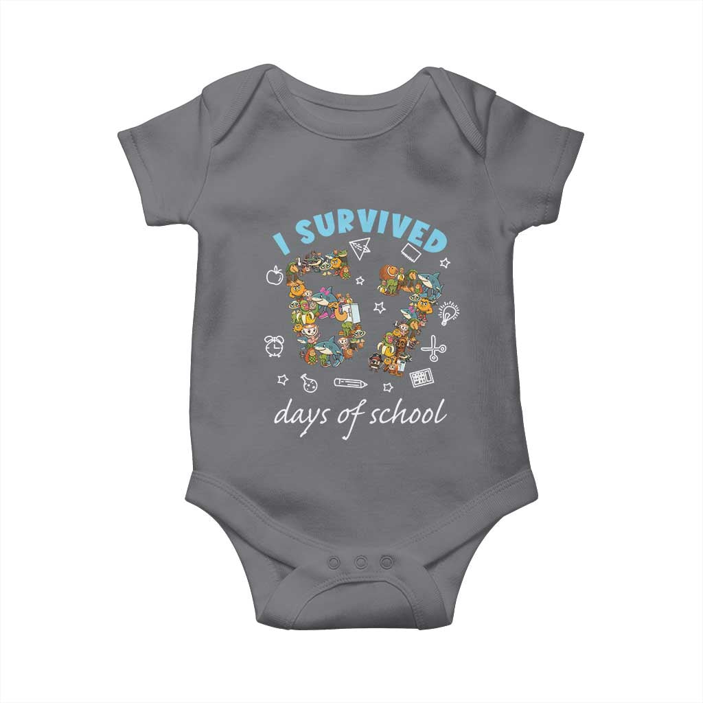 I Survived 67 Days of School Funny Six Seven Italian Brainrot Baby Onesie - Wonder Print Shop