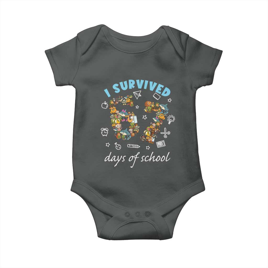 I Survived 67 Days of School Funny Six Seven Italian Brainrot Baby Onesie - Wonder Print Shop