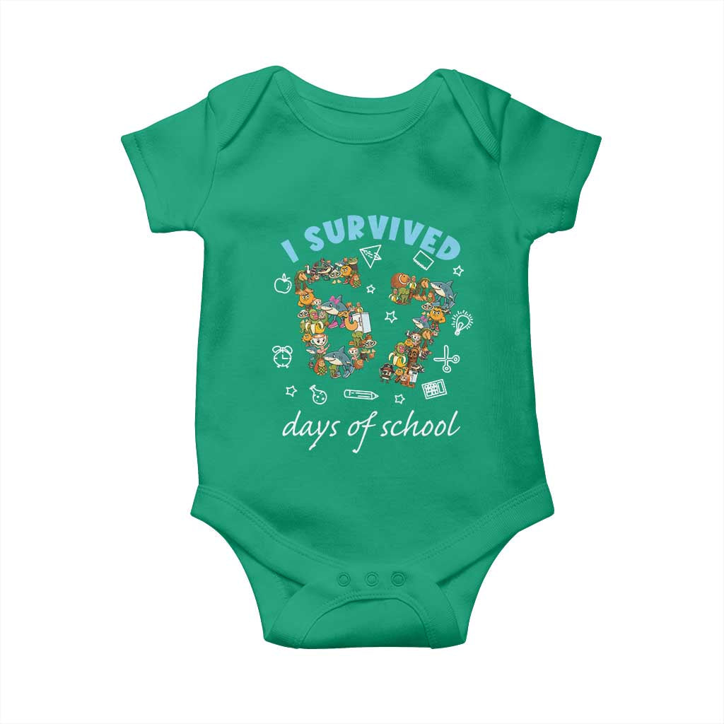 I Survived 67 Days of School Funny Six Seven Italian Brainrot Baby Onesie - Wonder Print Shop