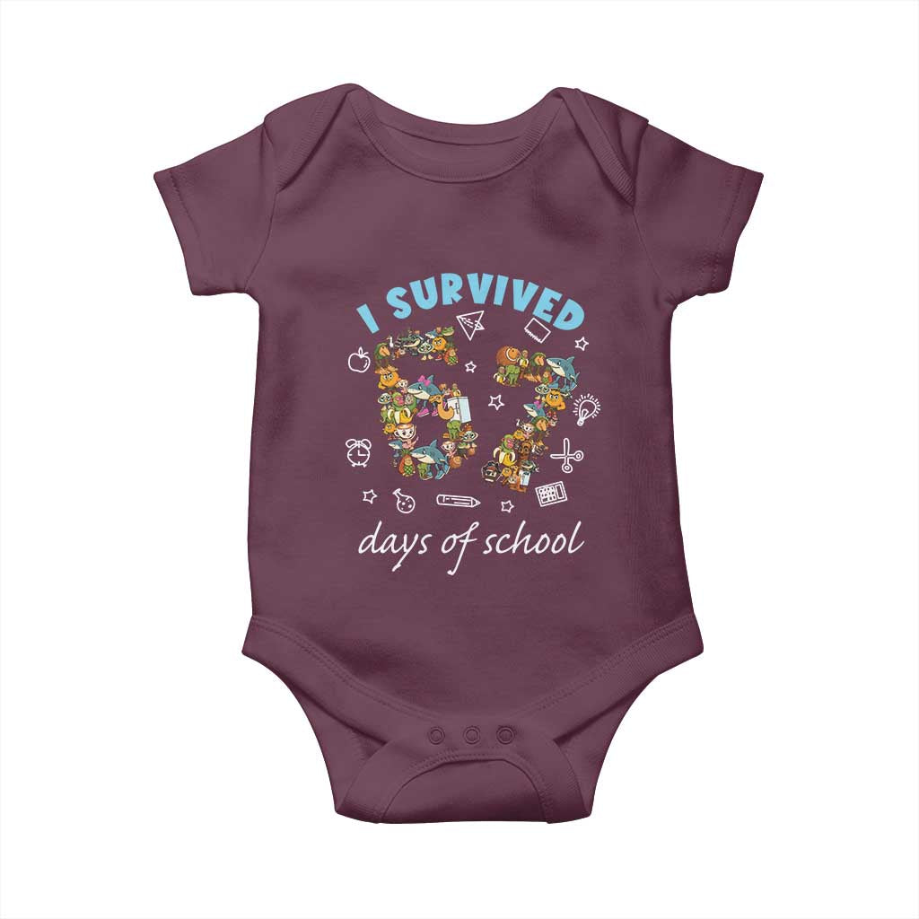 I Survived 67 Days of School Funny Six Seven Italian Brainrot Baby Onesie - Wonder Print Shop