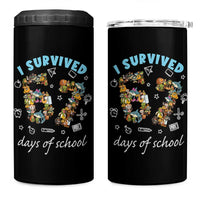 I Survived 67 Days of School Funny Six Seven Italian Brainrot 4 in 1 Can Cooler Tumbler - Wonder Print Shop
