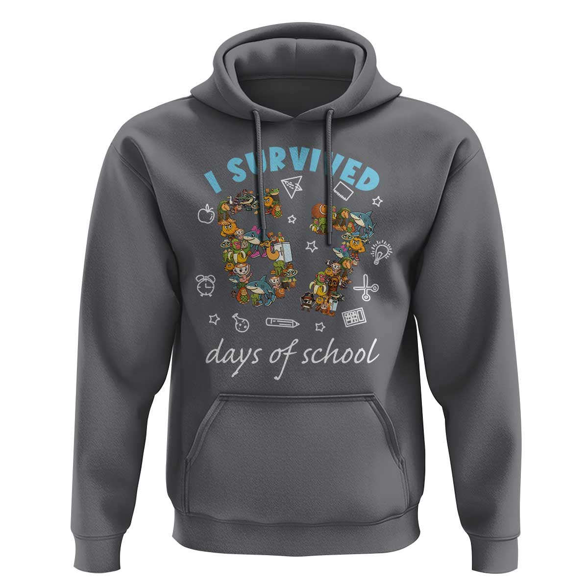 I Survived 67 Days of School Funny Six Seven Italian Brainrot Hoodie - Wonder Print Shop