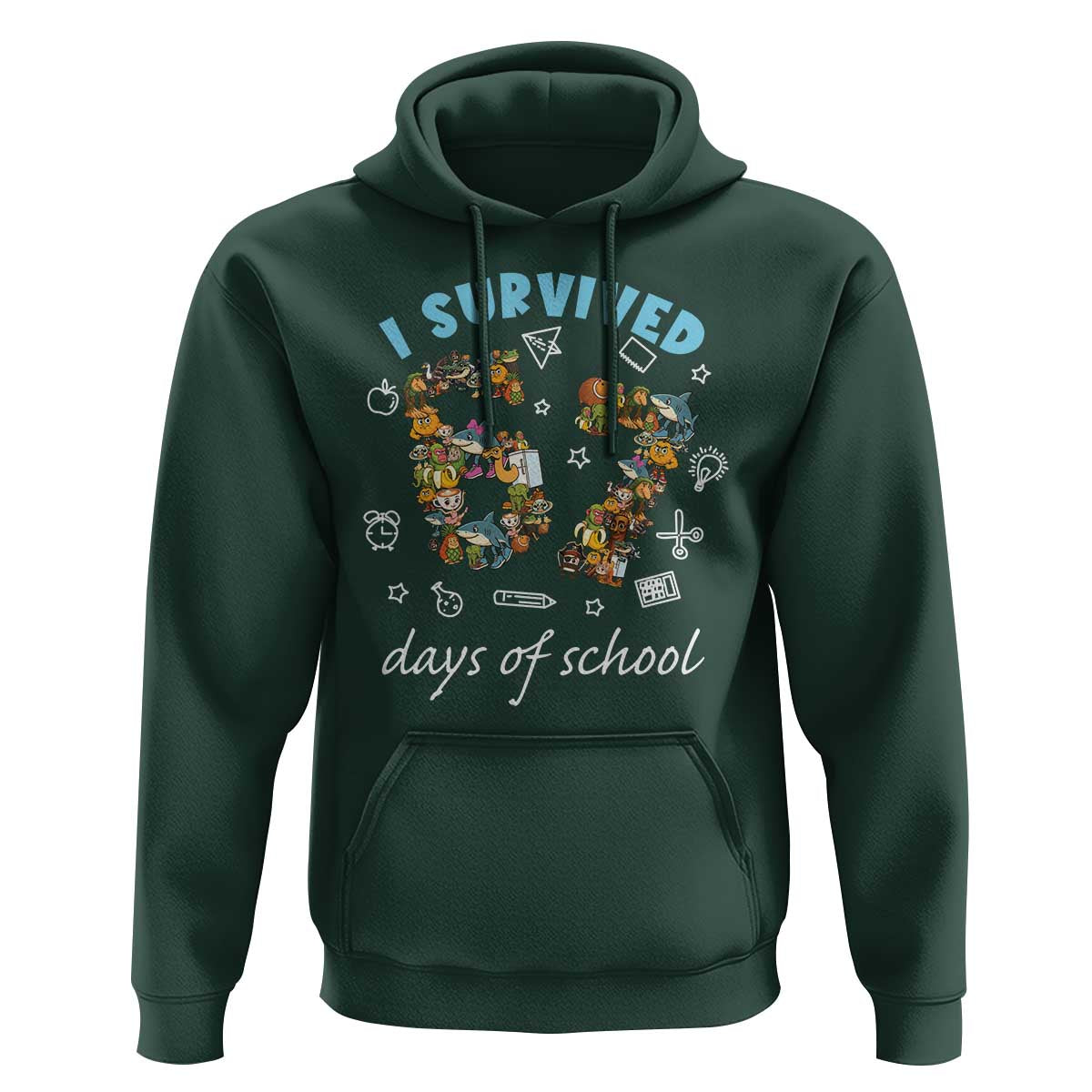 I Survived 67 Days of School Funny Six Seven Italian Brainrot Hoodie - Wonder Print Shop