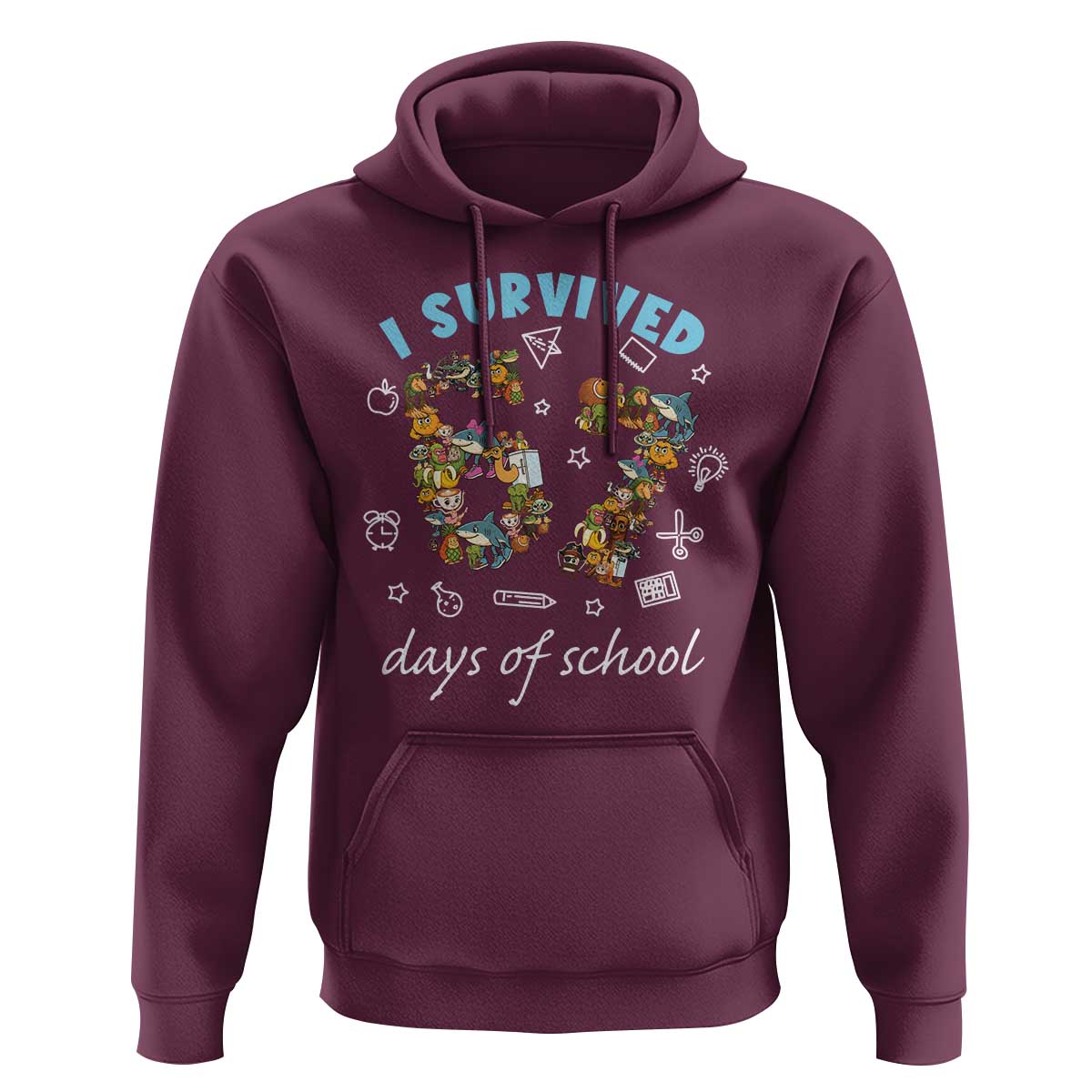 I Survived 67 Days of School Funny Six Seven Italian Brainrot Hoodie - Wonder Print Shop