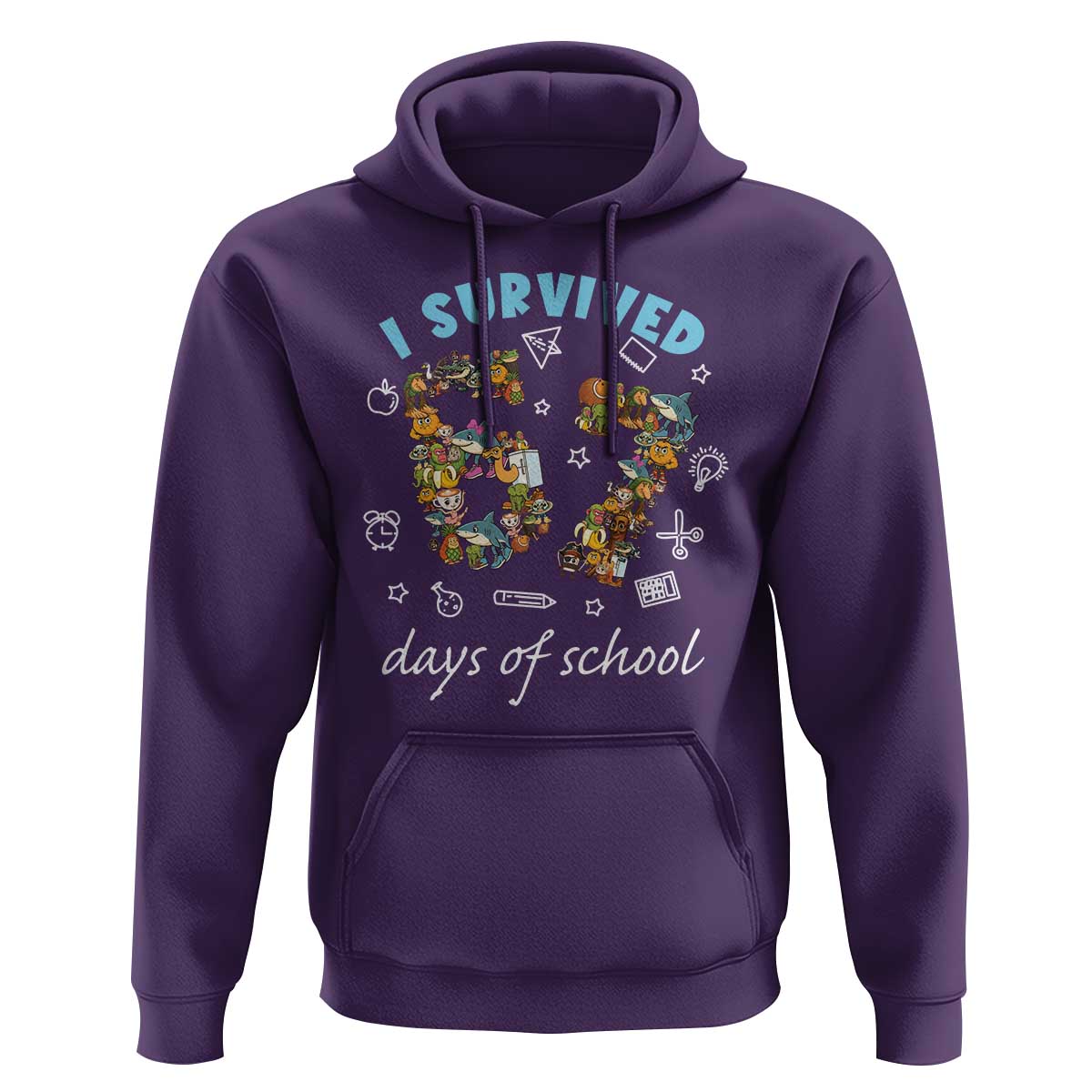 I Survived 67 Days of School Funny Six Seven Italian Brainrot Hoodie - Wonder Print Shop